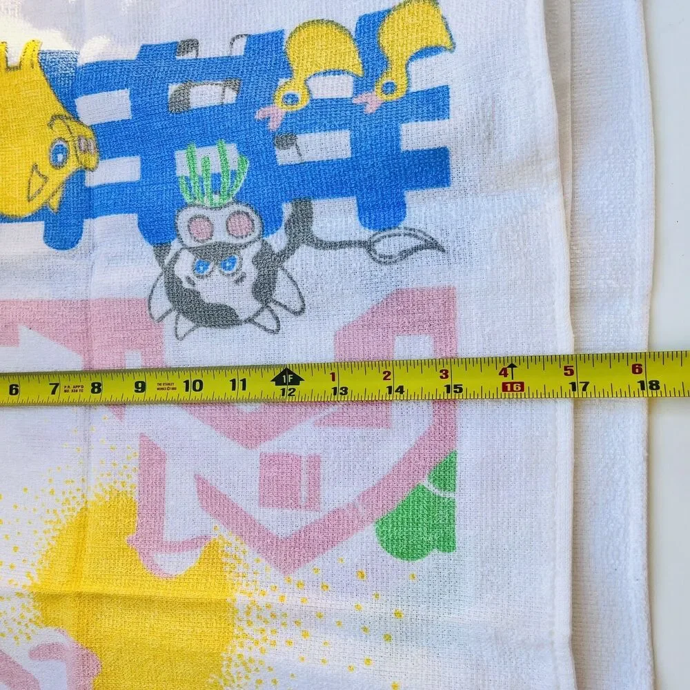New Lot of 4 Vintage Printed Towels Farm Pig Duck Cow 100% Cotton 28”x 17”